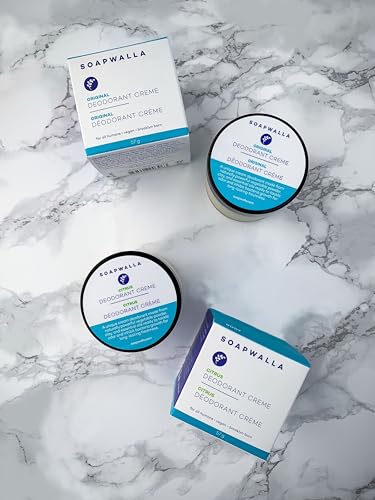 Soapwalla Aluminum-Free Deodorant Cream - 2 oz Full Size - Unisex, Natural Essential Oils, Long-Lasting Freshness - Variation of THIS listing