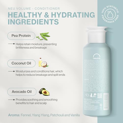 Neu Volume Conditioner with Fennel & Ylang Ylang for Fine Hair - 8.5 Fl Oz - Nourishing Hair Care