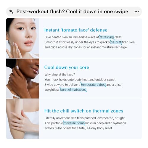 THESAEM Iceland Hydrating Eye Stick Pack of 2 - Cooling Balm for Dark Circles & Puffiness