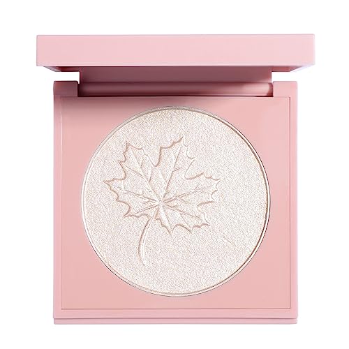 Highlighter Makeup Palette Highlighter Powder Glossy Glitter Highlight Makeup Palette come with mirror -Whtie Champagne