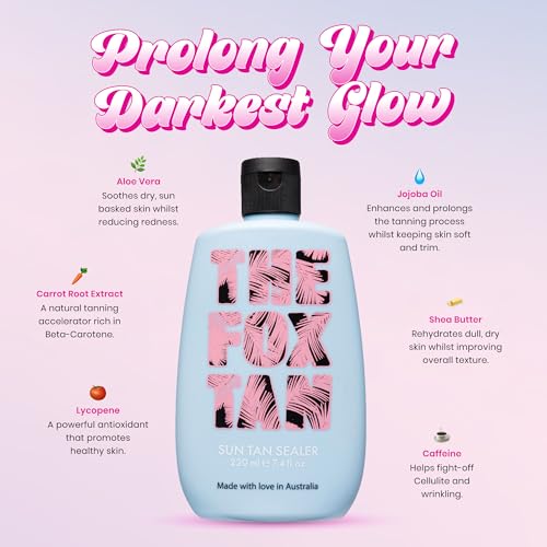 Sun Tan Sealer 220ml - Moisturizing, Long-Lasting Tanning Aid, Vegan & Cruelty-Free