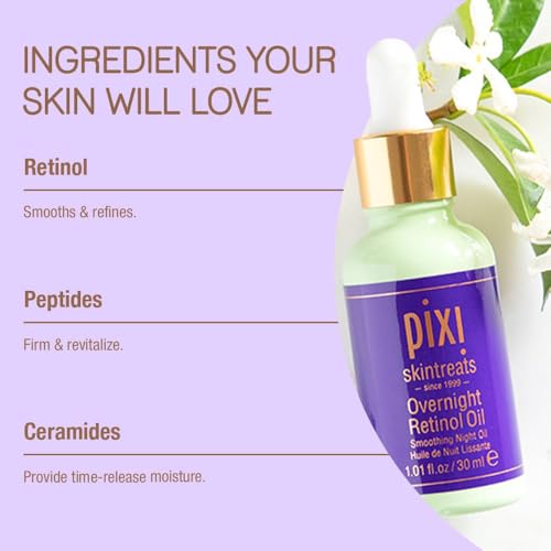 Night Skin Oil with Retinol & Peptides - Anti-Aging & Firming Face Oil 1 Fl Oz