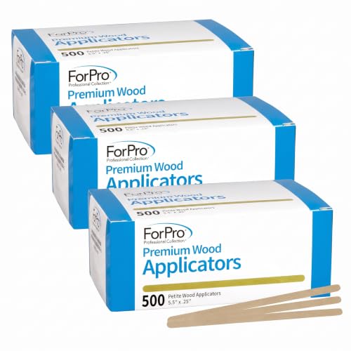 Petite Wooden Wax Applicators 500 Count Pack - Non-Sterile Hair Removal Tools