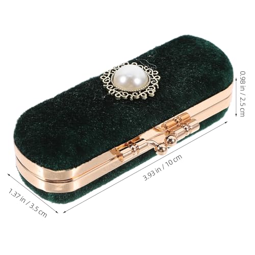 Cabilock Vintage Lipstick Box with Mirror Elegant Makeup Holder for Lipstick Lip Balm & Essential Oils Compact Travel Cosmetic Case