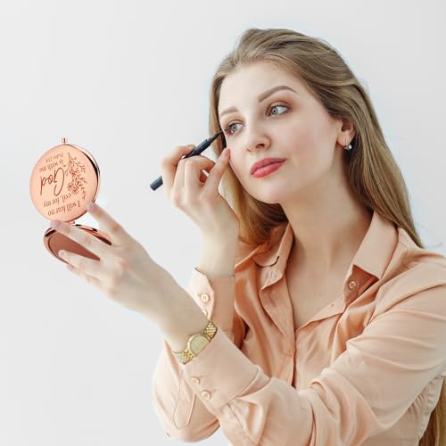 GlikCeil 12 Pcs Christian Pocket Mirrors with Bible Verses - Compact Makeup & Gift Set