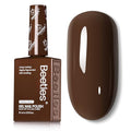 Beetles Dark Brown Gel Polish Winter, 1 PC 15ML Hame Free Mocha Coffee Brown Color Polish Nail Gel Autumn Colorful Bottle Coffee o'Clock Soak Off UV Nail Art Manicure Gift for Women