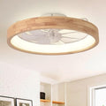 Curve Curio 20-Inch Modern Low Profile Wood Ceiling Fan with Light & Remote