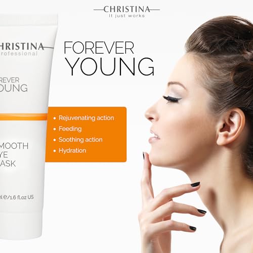 -CHRISTINA- Forever Young Smooth Eyes Facial Mask with Vitamin E | Anti-Aging Eye Care | Moisturizing Face Masks Skincare | Reduces Wrinkles | Rosacea Care | For Dry, Normal, Sensitive Skin 50ml