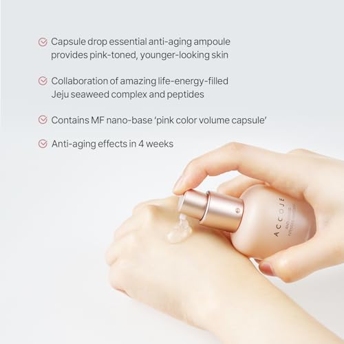 ACCOJE Anti-Aging Intensive Ampoule 30ml ? K-Beauty Capsule Serum with Jeju Botanical Complex & Peptides