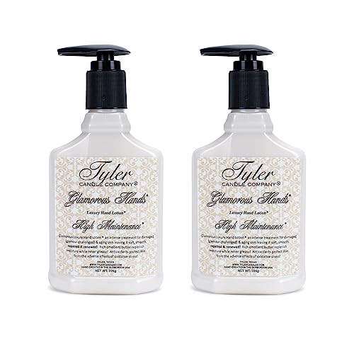 Tyler Glamorous Luxury 8 ounce Hand Lotion Pack of 2, High Maintenance