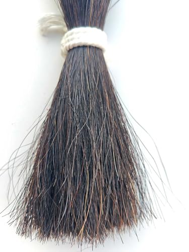 Horse Hair - 1/4 lb Natural Black for Crafting & Felting - 13-15 Inches
