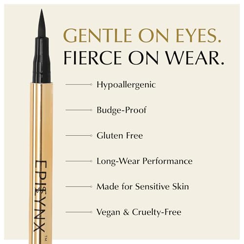 Epilynx Waterproof Liquid Eyeliner - Dark Purple, All Day Smudge-Proof & Precise 2mL