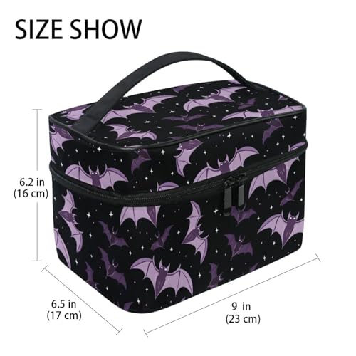 Professional Makeup bag with Mirror and Light, Cosmetic Train Cases Waterproof PU Leather, Large Capacity, Pink