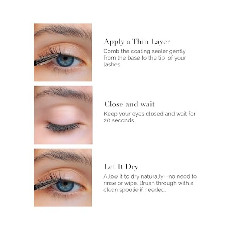 Dlux Professional Lash Sealant for Eyelash Extensions - Lash Sealer For Cluster Lashes DIY Lash Extension Coating Long Lasting 2 Weeks Lash Seal, Lash Tech Gifts for Women
