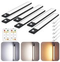 Wireless Under Cabinet Lighting 12 Inch Black 6 Pack with Remote & Motion Sensor Variation of Black 12inch / 6pack