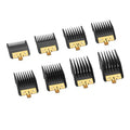 8PCS Premium Clipper Guards with Metal Clip compatible with BaBylissPRO Barberology Comb Set,Cutting Lengths 1/16¡±-3/4 ¡±, for Babyliss Clipper Guards for FX870 FX890 FX825 FX673 Clippers
