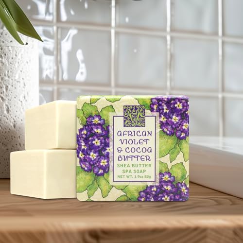 Greenwich Bay Botanical Guest Soap Set - 12 Mini Travel Bars, Individually Wrapped
