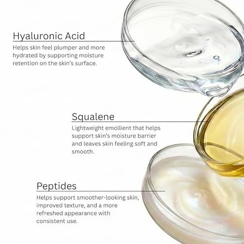 Global Beauty Care Smooth & Lift Collagen Facial Serum ? Peptides, Hyaluronic Acid, 3-Pack (3x 1 fl oz)