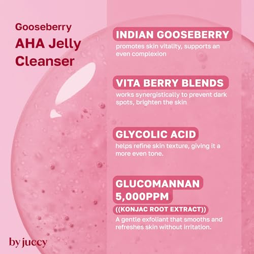 Gooseberry AHA Jelly Face Cleanser with Glycolic Acid 4.05oz - Brightening & Gentle