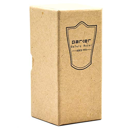 Parker Synthetic Shaving Brush with Faux Cream Handle & Stand - Men's Grooming