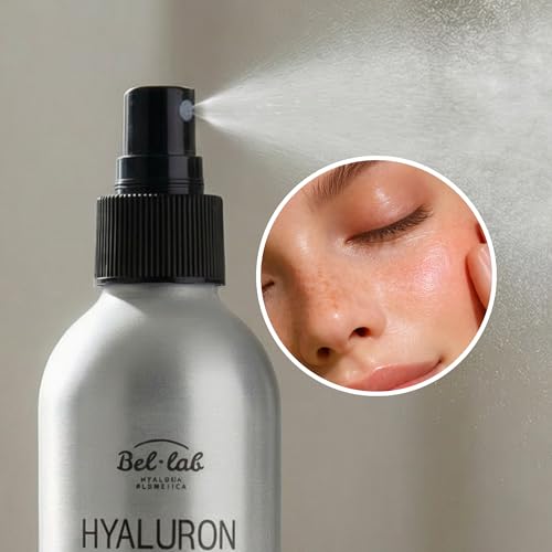 Hydrating Facial Mist with Hyaluronic Acid & Rose Water - Vegan Skin Toner Spray