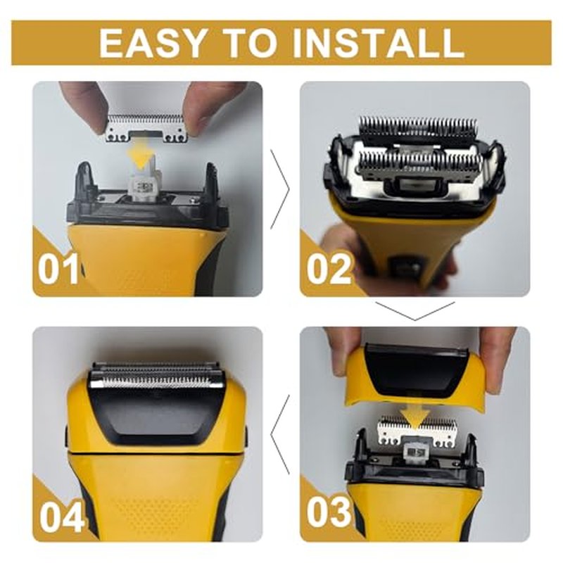 7045-100 Yellow Shaver Head Replacement Foils&Cutters and Head Compatible with wahl Yellow lifeproof 7061 Series (Yellow 7045-2 PCS)