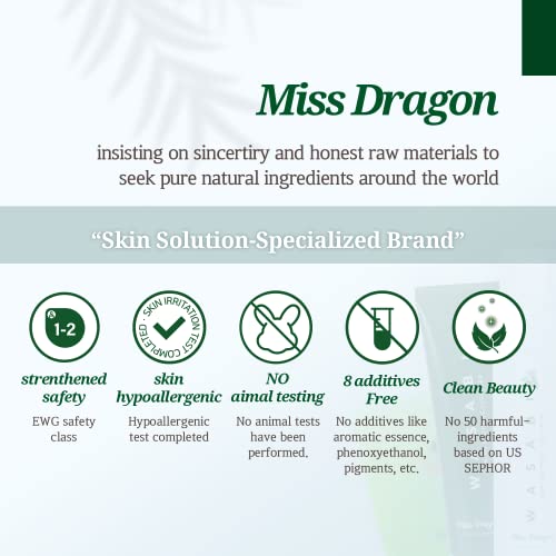 miss dragon Wasabi Noni Soothing Cleanser (3.38 fl.oz.) ? pH 5.5 Gentle Gel Cleanser for Sensitive & Oily Skin, Vegan Korean Facial Cleanser