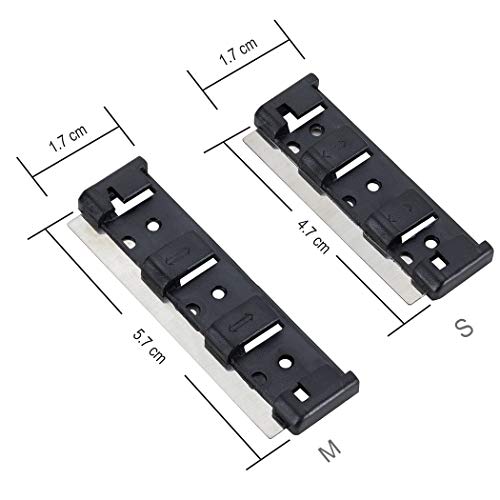 hygger Stainless Steel Replacement Magnetic Scraper Blades Razor for HG-815 Cleaner 5-Pack (Small)