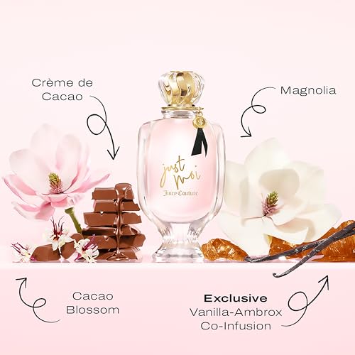 Amber Vanilla Eau de Parfum for Women - Juicy Couture Just Moi 0.33 Fl Oz - Sweet Confident Fragrance