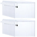 A5 White Nylon Mesh Cosmetic Bags Set - 20 Portable Travel Organizer Pouches