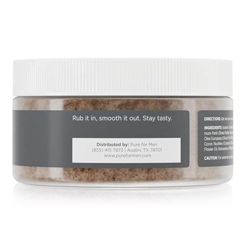 Pure for Men Exfoliating Body & Bum Scrub with Rosemary & Mint - 8 oz