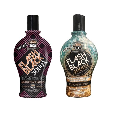Indoor Tanning Lotion Set with DHA Bronzers - 2-Pack, 12 oz