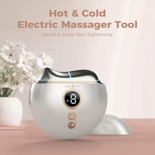 DAROMA Electric Gua Sha Tool - Dual-Mode Facial & Body Massager with 9 Temperature Settings