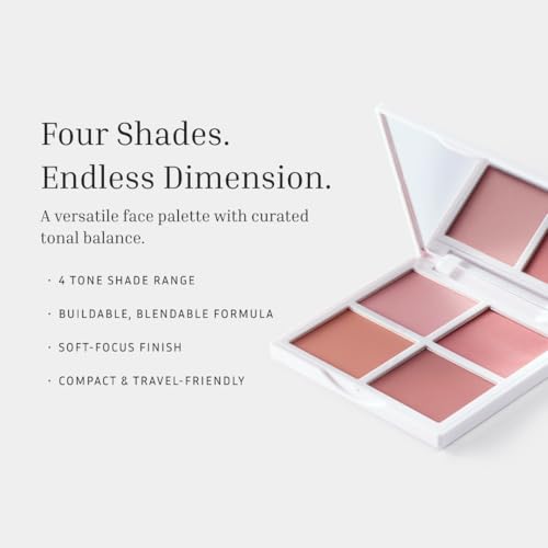 LITHE Blush Sunset Palette - 4 Natural Eyeshadow Shades for All Skin Tones