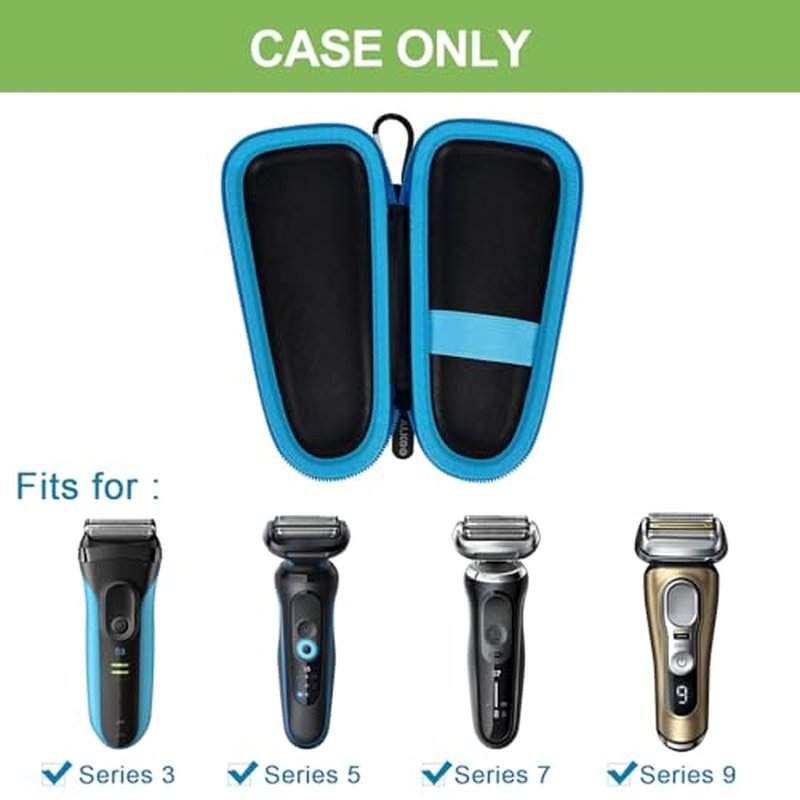 ALKOO Beard Trimmer Case Compatible with Braun Electric Series 3/5/ 3040s/ 3010S/ 5018s/ 5140s Razor, Holder for Rechargeable Wet & Dry Foil Shaver for Men Hair Face, Cutter Head Bag - Box Only