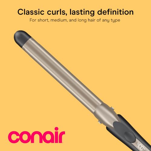 INFINITIPRO Conair 1-Inch Ceramic Curling Iron with Adjustable Heat