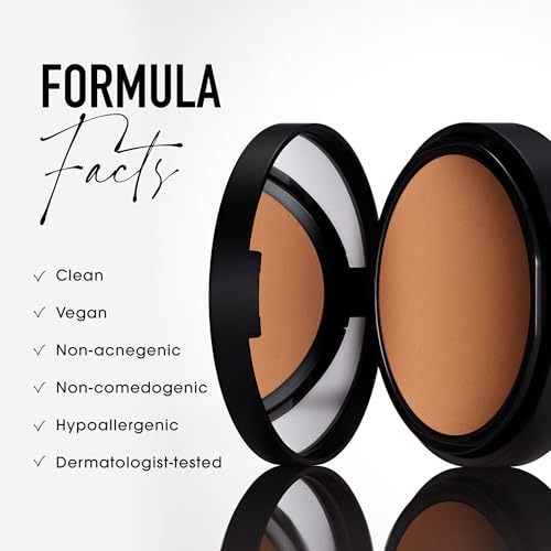 bareMinerals Barepro Skin-Perfecting Powder Foundation, Matte Pressed Powder Foundation Full Coverage, Oil Control, Dermatologist-Tested, Longwear Mineral Matte Complexion
