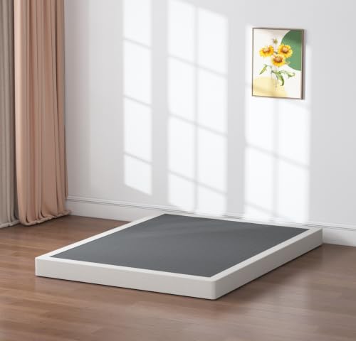 SHLAND King Box Spring with Cover - 5 Inch Heavy Duty Bed Base, Noise-Free, Easy Assembly, Black