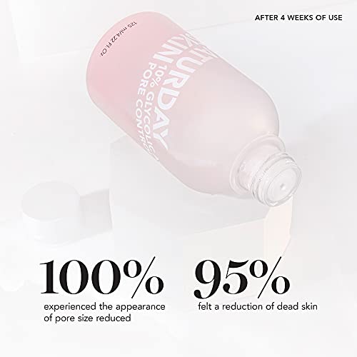 Saturday Skin Pore Clarifying Glycolic Acid Toner - Pore Minimizer Face & Pore Toner