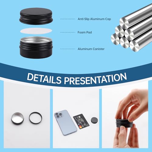 120 Pack 0.5 oz Aluminum Lip Balm Tins - Leakproof Cosmetic Containers