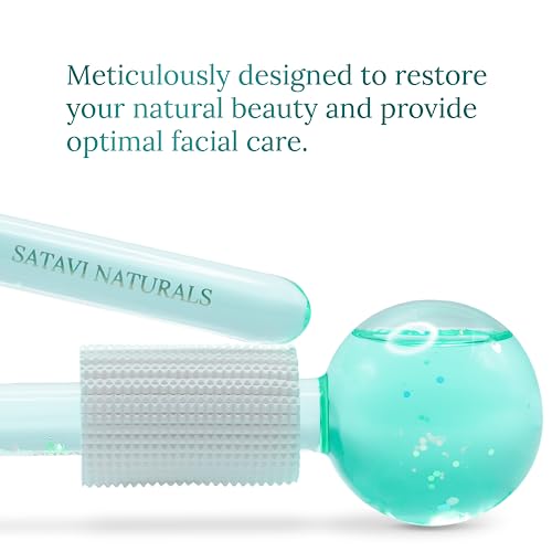 Satavi Naturals Ice Globes for Face - Cold Therapy, Skin Tightening & Puffiness Reduction