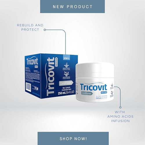 Tricovit Revita+ Hair Conditioner for Damaged Hair Repair & Shine - 8.45 fl oz