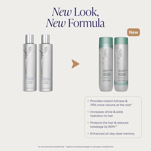 Kenra Platinum Truly Thickening Conditioner 8.5 Fl Oz – Volumizing, Sulfate-Free, Color-Safe for Fine & Thin Hair