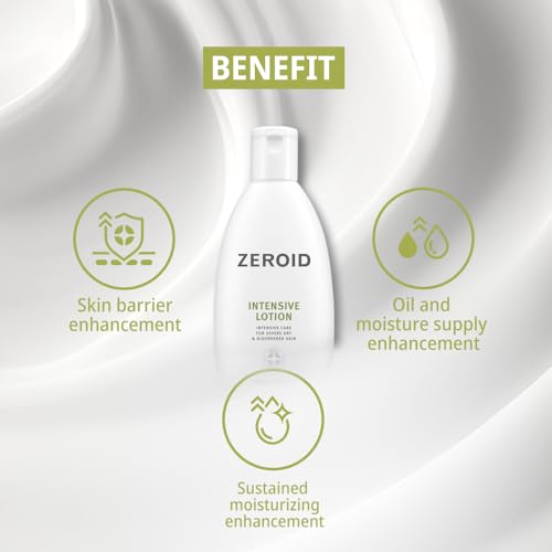 ZEROID | Intensive Lotion | Korean Body Care Moisturizer | Hand and Body Cream for Women and Men | Body Lotion for Dry and Sensitive Skin | Moisturizer for Extremely Dry Skin | 6.76 fl oz (200ml)