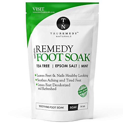 Remedy Tea Tree Oil Foot Soak + Tea Tree Oil Balm to Fight Athletes Foot, Feet Odor, Jock Itch, Ringworm, Eczema, Nail Issues, Skin Rashes, Irritations, Soften Calluses and Soothes Sore Tired Feet