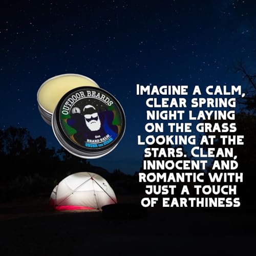 Outdoor Beards Under the Stars Beard Balm - 2 oz Nourishing Moisturizer for Men
