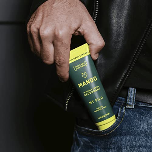 Mando Whole Body Deodorant for Men - Cream 3 oz Tube - Mt Fuji Scent - Pack of 1