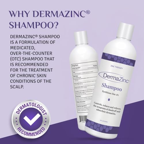 DermaZinc Medicated Zinc Shampoo for Scalp & Body - 16 oz (Variation: Shampoo)