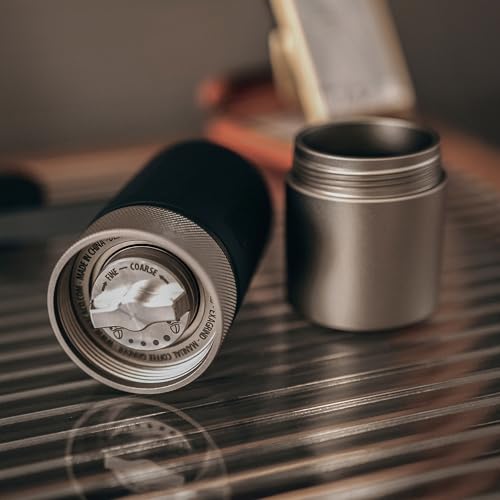 WACACO Exagrind Manual Coffee Grinder - 38mm Stainless Steel Conical Burr for Espresso & Brew Methods
