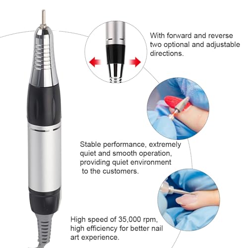 Electric Nail Drill Handle Replacement for Nail Art, Manicure & Grinding